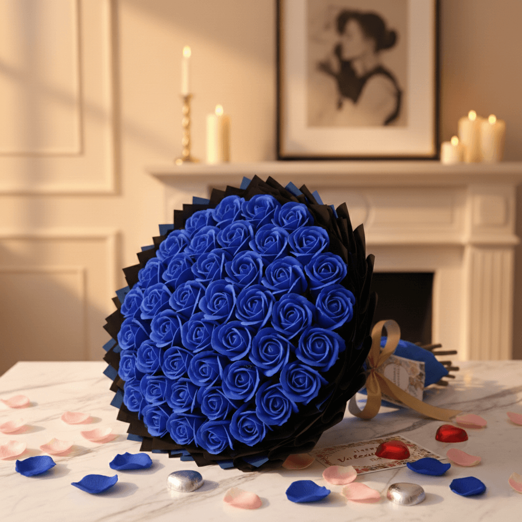 Bukiet 40 róż mydlanych